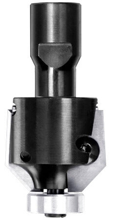 UNITEC houder met fasekeermessen 45° met lager, L3=8 mm, Binnendraad M10, HW