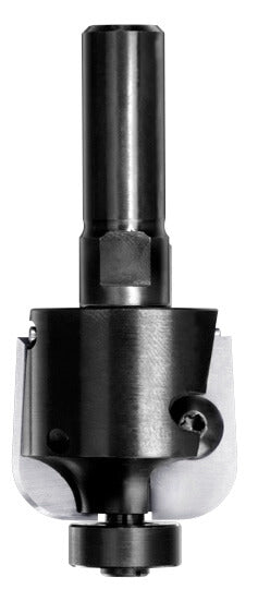 UNITEC houder met halfholkeermessen R=8,0 mm met lager, D=32 mm, S=10 mm, HW