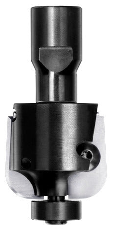 UNITEC houder met halfholkeermessen R=8,0 mm met lager, D=32 mm, Binnendraad M12, HW