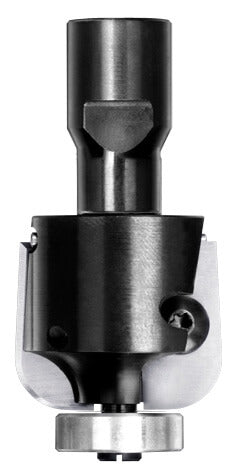 UNITEC houder met halfholkeermessen R=6,0 mm met lager, D=32 mm, Binnendraad M12, HW