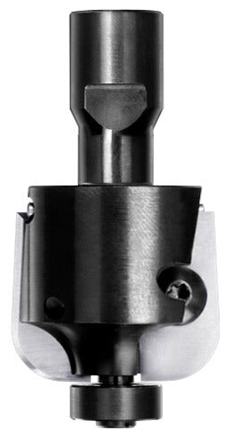 UNITEC houder met halfholkeermessen R=10,0 mm met lager, D=36 mm, Binnendraad M10, HW