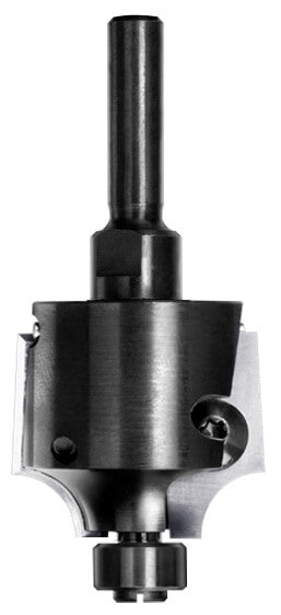 UNITEC houder met kwartrondkeermessen R=10,0 mm met lager, D=36 mm, S=8 mm, HW