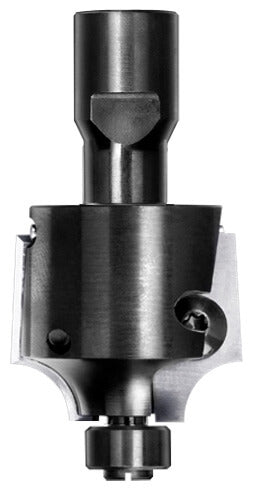 UNITEC houder met kwartrondkeermessen R=10,0 mm met lager, D=36 mm, Binnendraad M10, HW