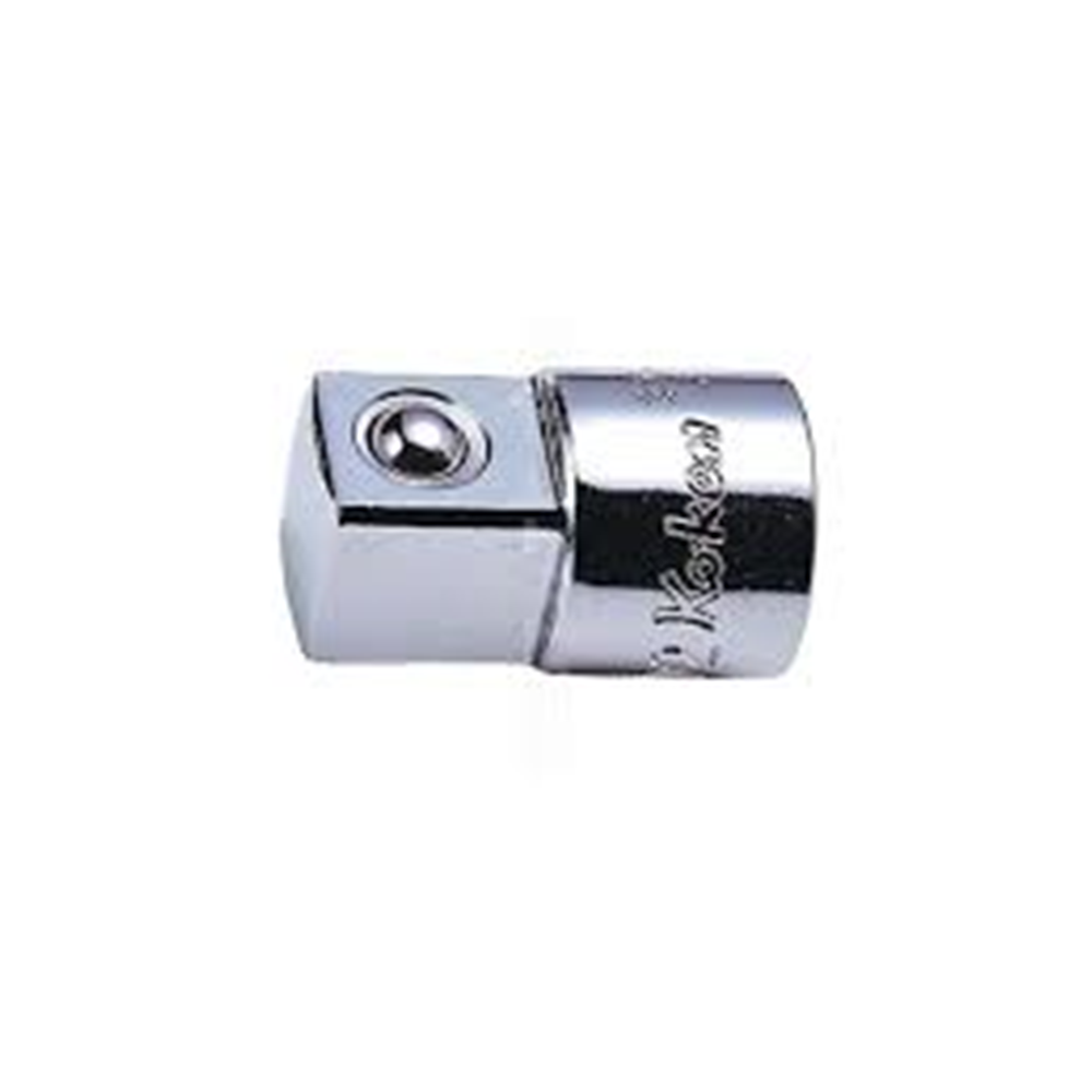 1/4" verloopstuk tbv. 3/8" dop L=22mm Met kogeltje handuitvoering-1
