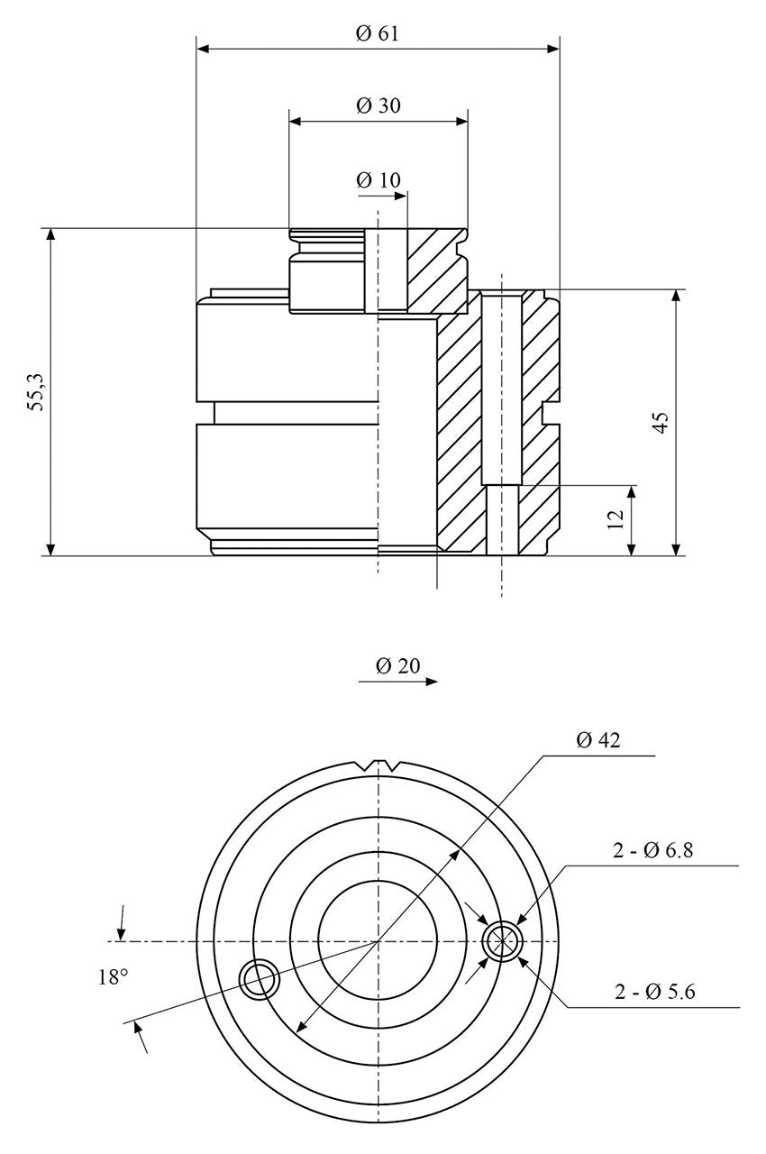Bernardo Snelwisselbeitelhouderset MULTIFIX, Type A