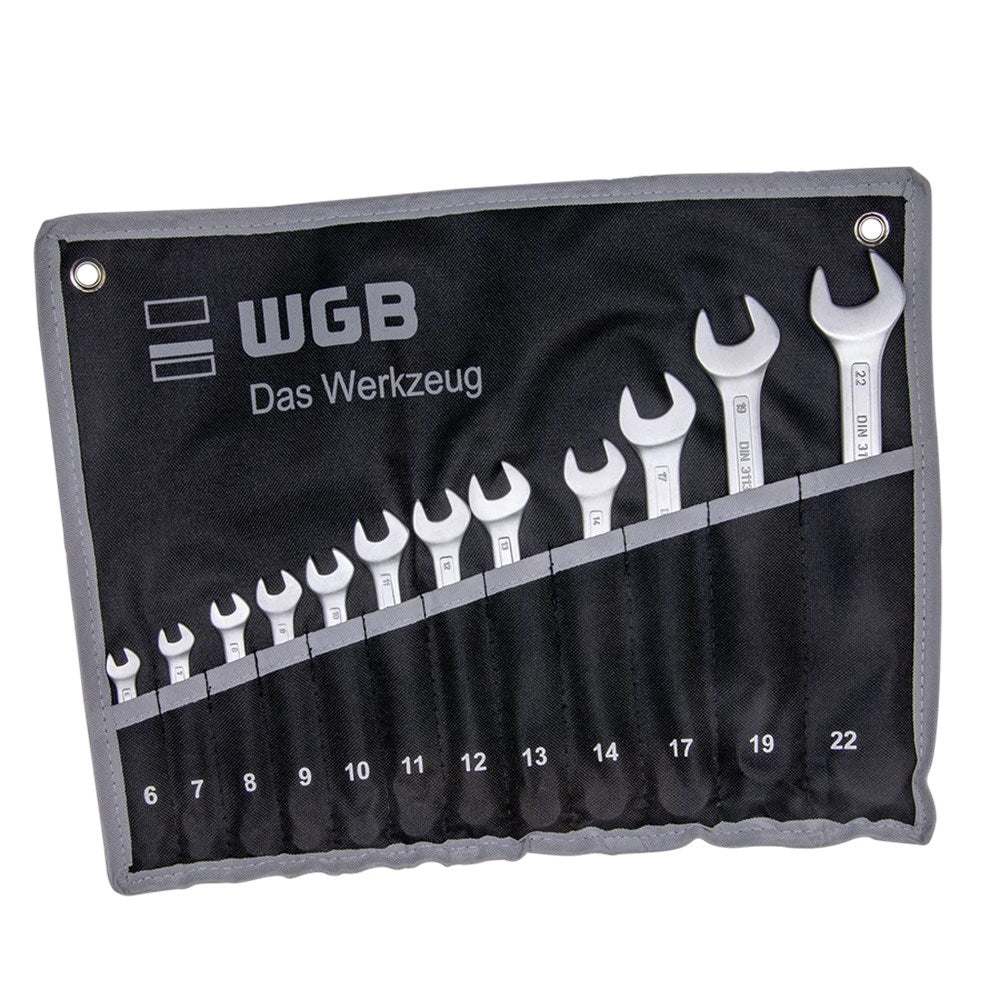 ringsteeksleutelset in roltas, 6-22mm, DIN 3113 A-0