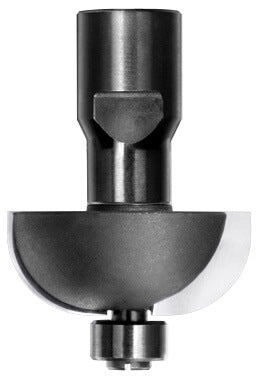 Halfholprofielfrees R=12,7 mm met lager, D=37,4 mm, Binnendraad M10, HW