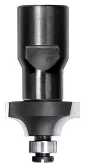 Kwartrondprofielfrees R=6,35 mm met lager, D=24,6 mm, Binnendraad M10, HW