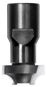 Kwartrondprofielfrees R=5,0 mm zonder lager, D=22 mm, Binnendraad M12, HW