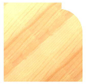 Afrondprofielfrees R=15,0 mm met lager, D=44 mm, Binnendraad M12, HW