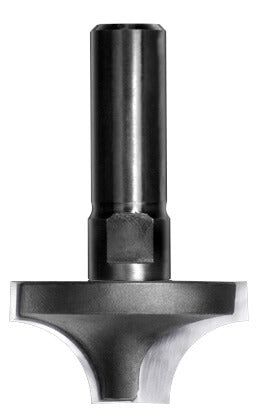 Kwartrondprofielfrees R=12,7 mm onderkant ingelegd HW, D=37,4 mm, S=12 mm, HW