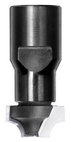 Kwartrondprofielfrees R=5,0 mm onderkant ingelegd HW, D=19 mm, Binnendraad M12, HW