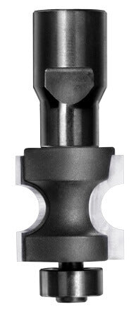 Halfrondprofielfrees R=5,0 mm met lager, D=24 mm, Binnendraad M12, HW