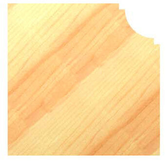 Hollijstprofielfrees R=9,5 mm zonder lager, D=38 mm, Binnendraad M12, HW