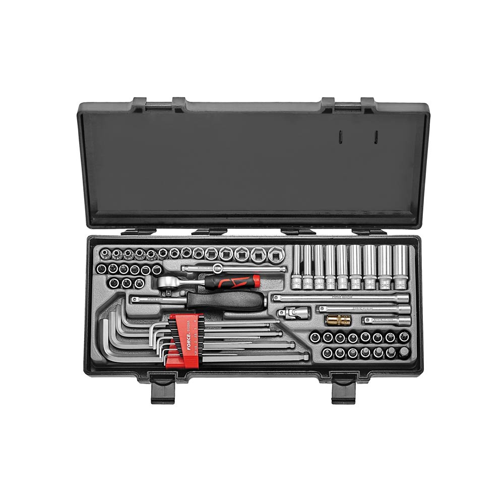 64pc 1/4 6pt. Flank socket set