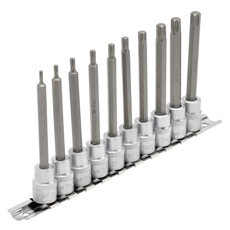 3/8" Doppenrail Torx plus lang, 10-delige