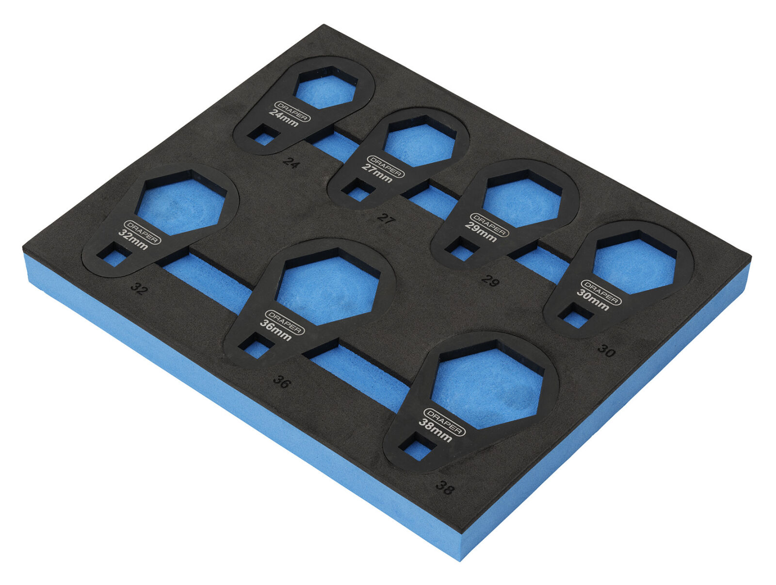 3/8" Oliefiltersleutelset in foam, 7-delig