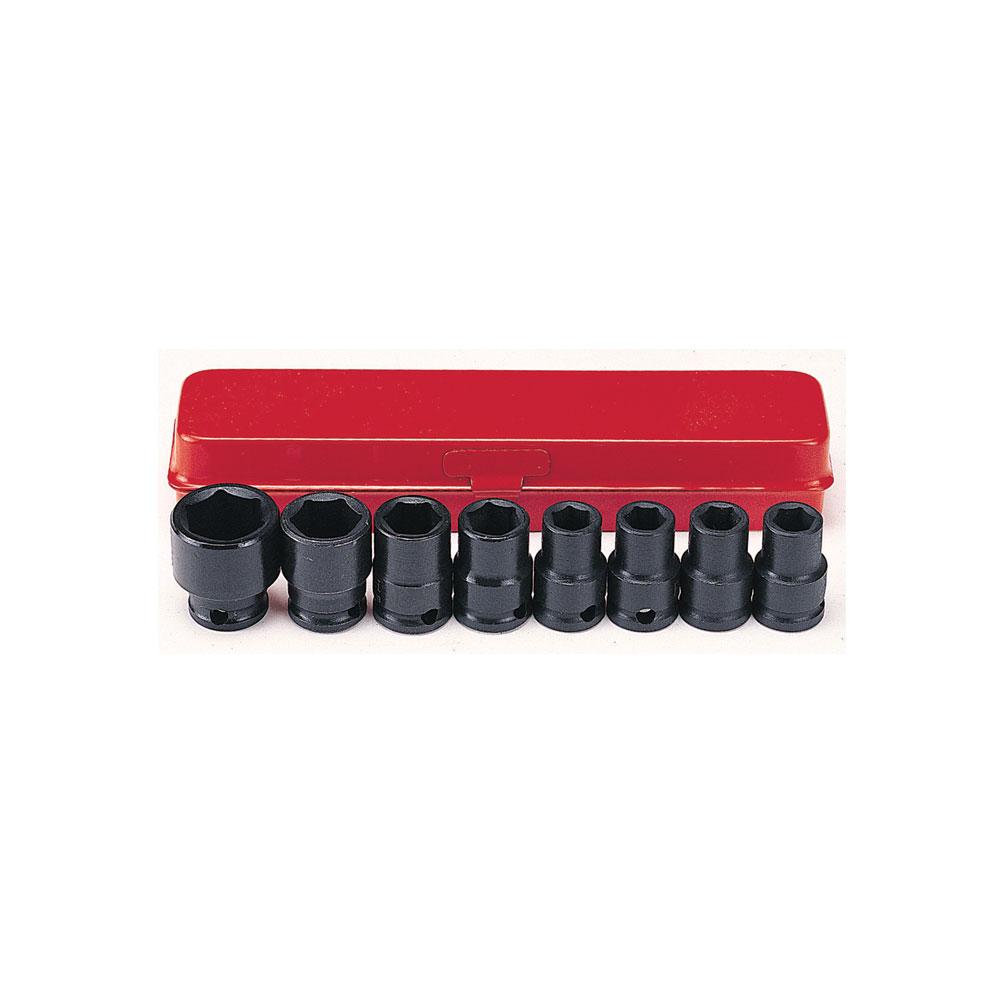 3/8" Krachtdoppenset SAE 8 delig