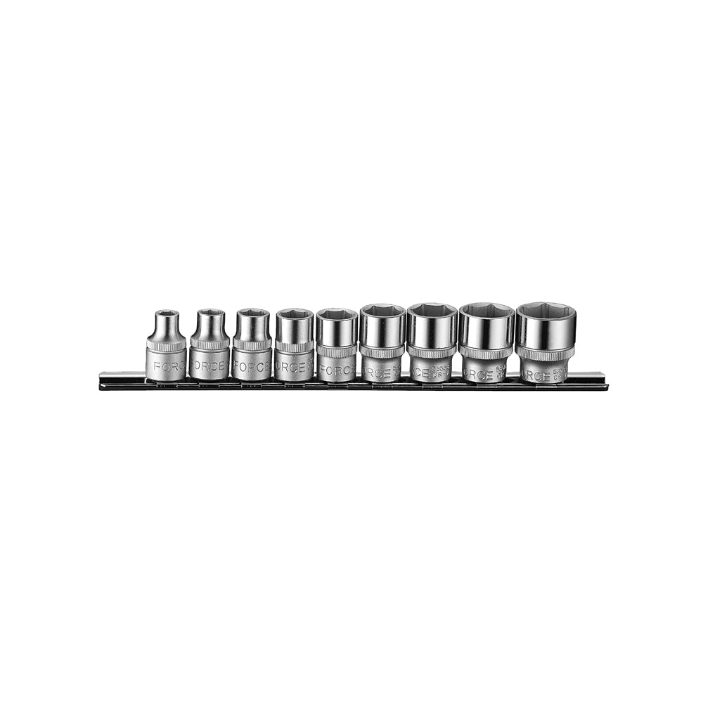 3/8" Doppenset 6-kant SAE 9 delig