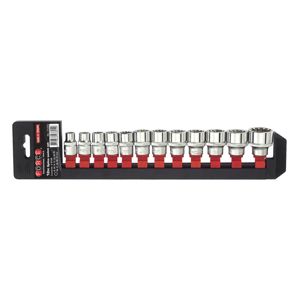 3/8" Spline socket set 12pc
