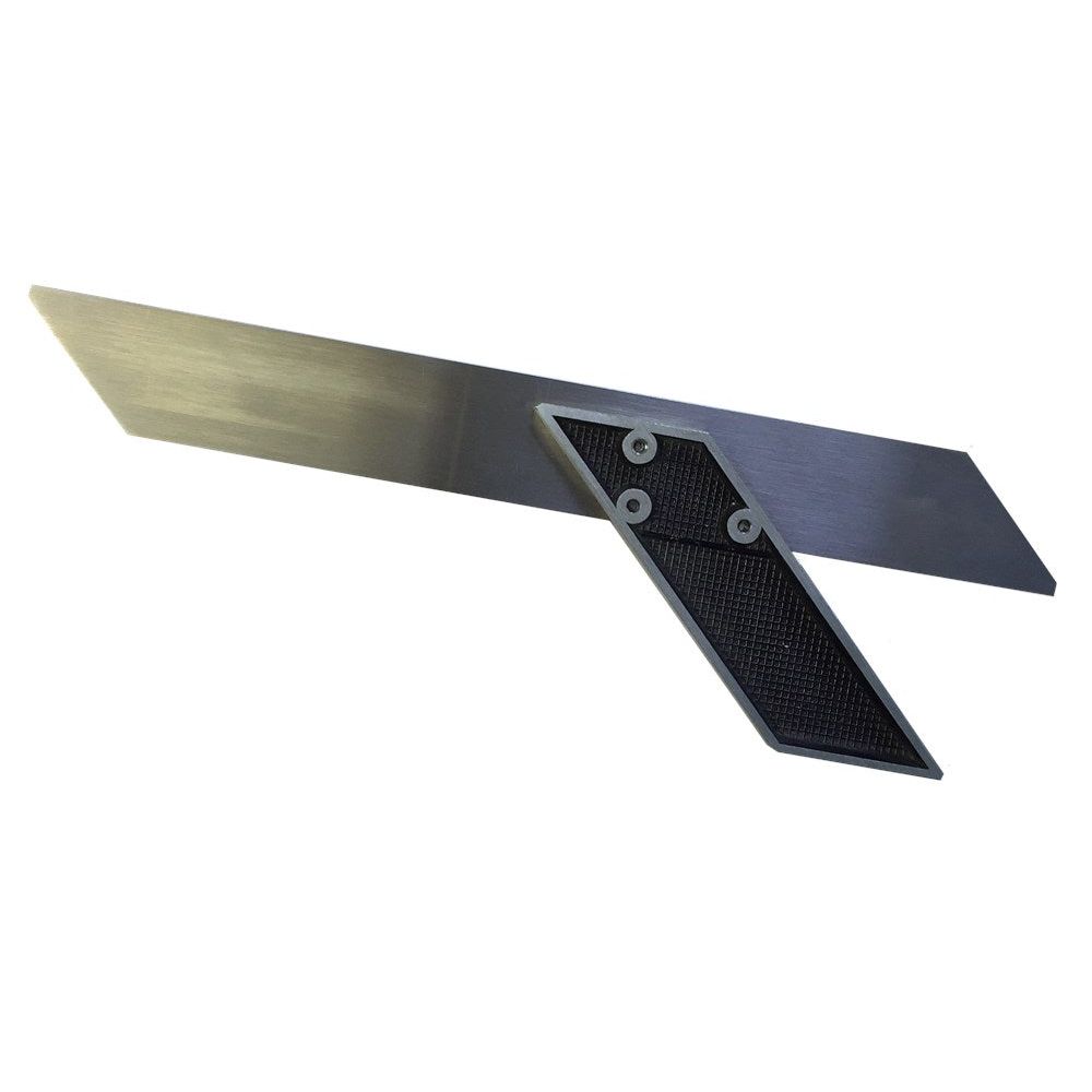 Verstekhaak 300x35mm zwart gelakt stalen blad, hoek 45/135°-0