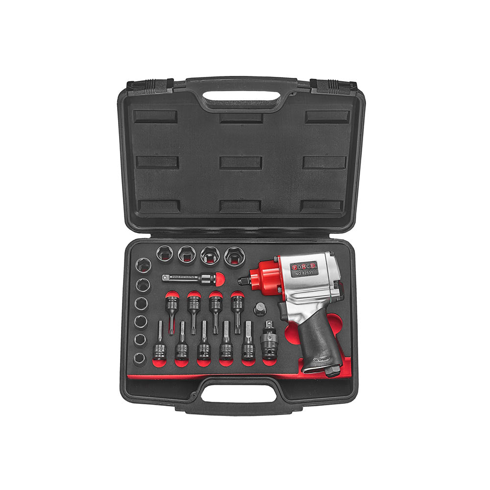 23pc 3/8DR. Impact wrench & socket set