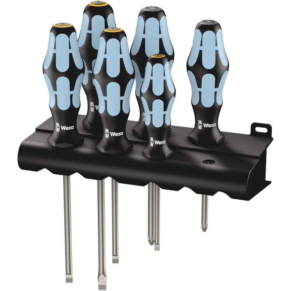 3334/3355/6 SCHROEVENDRAAIER-SET, RVS + HOUDER, 6 -DELIG-0