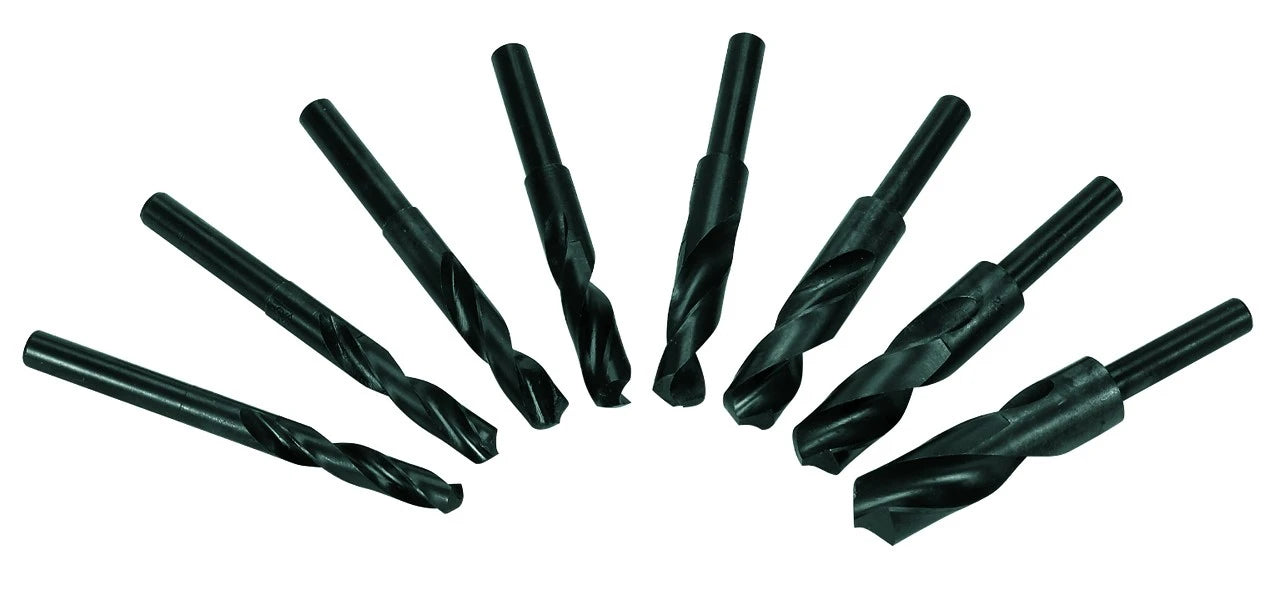 HSS Spiraalboren + Ronde schacht 8-delig - Set D