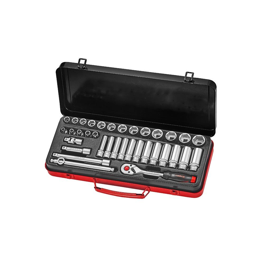 3/8" 6pt. Flankdoppen combinatieset