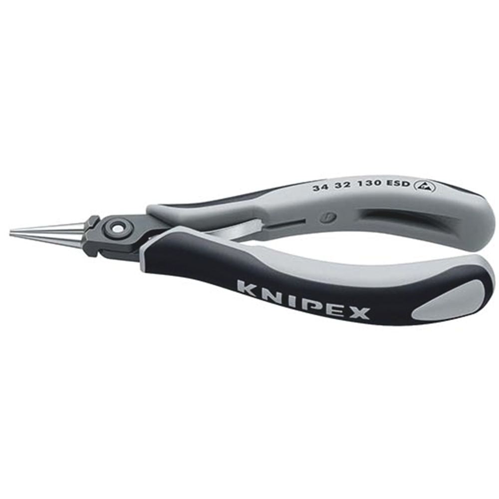 KNIPEX 34 32 130 ESD Precisie elektronicagrijptang ESD met meer-componentengrepen gebruineerd 135 mm-0