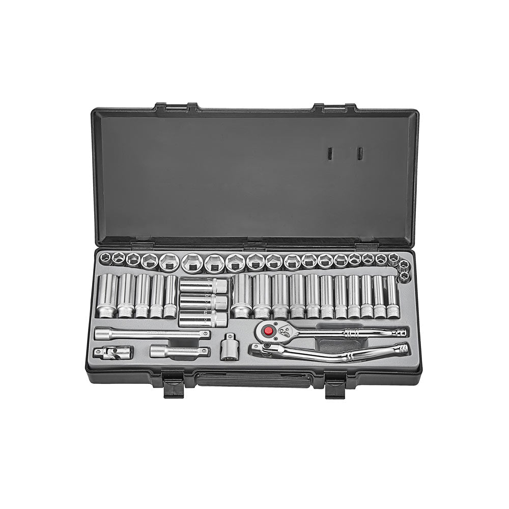 45pc 3/8 6pt. Flank socket set (S&M)