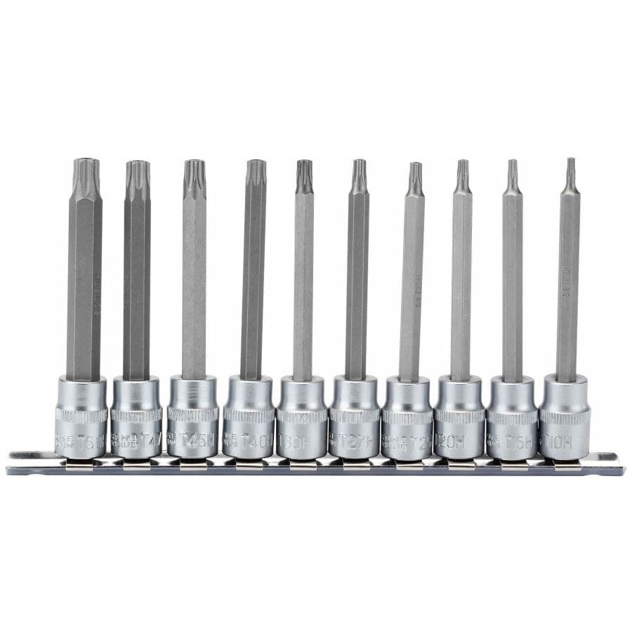3/8" Doppenrail resi torx lang, 10dlgDraper ToolsMZS Gereedschap