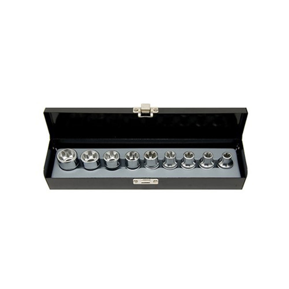 1/2" Doppenset Torx 9 delig
