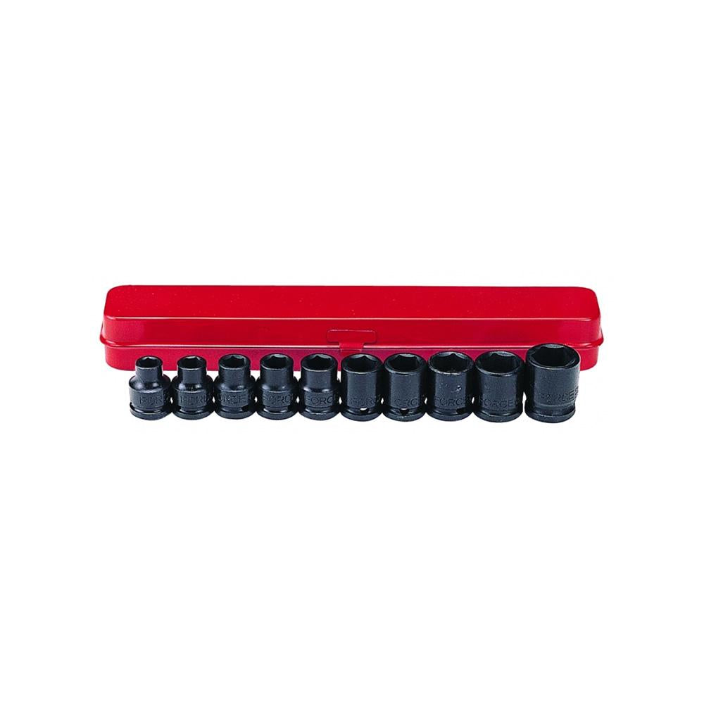 1/2" Krachtdoppenset SAE 10 delig