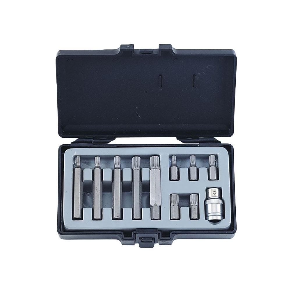 11pc 10mm Spline bit set