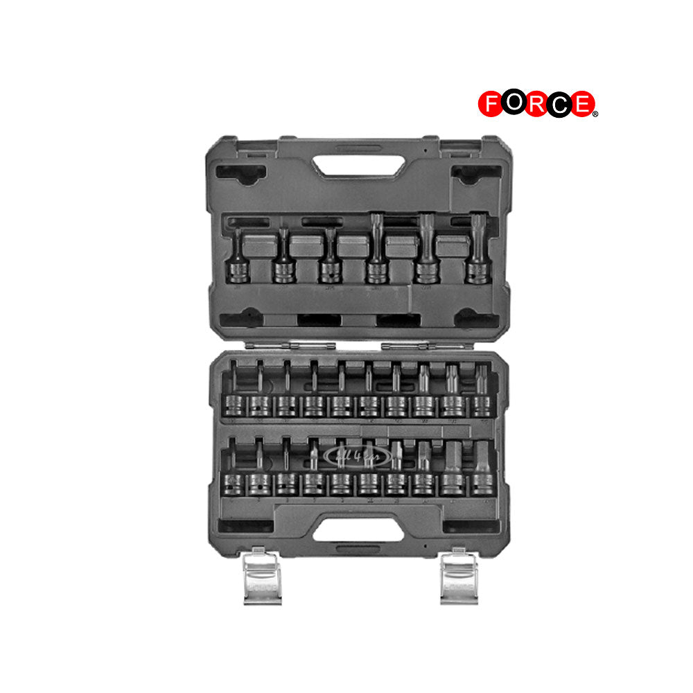 26-delige 1/2" Slagdoppenset (zeskant, torx, spline)