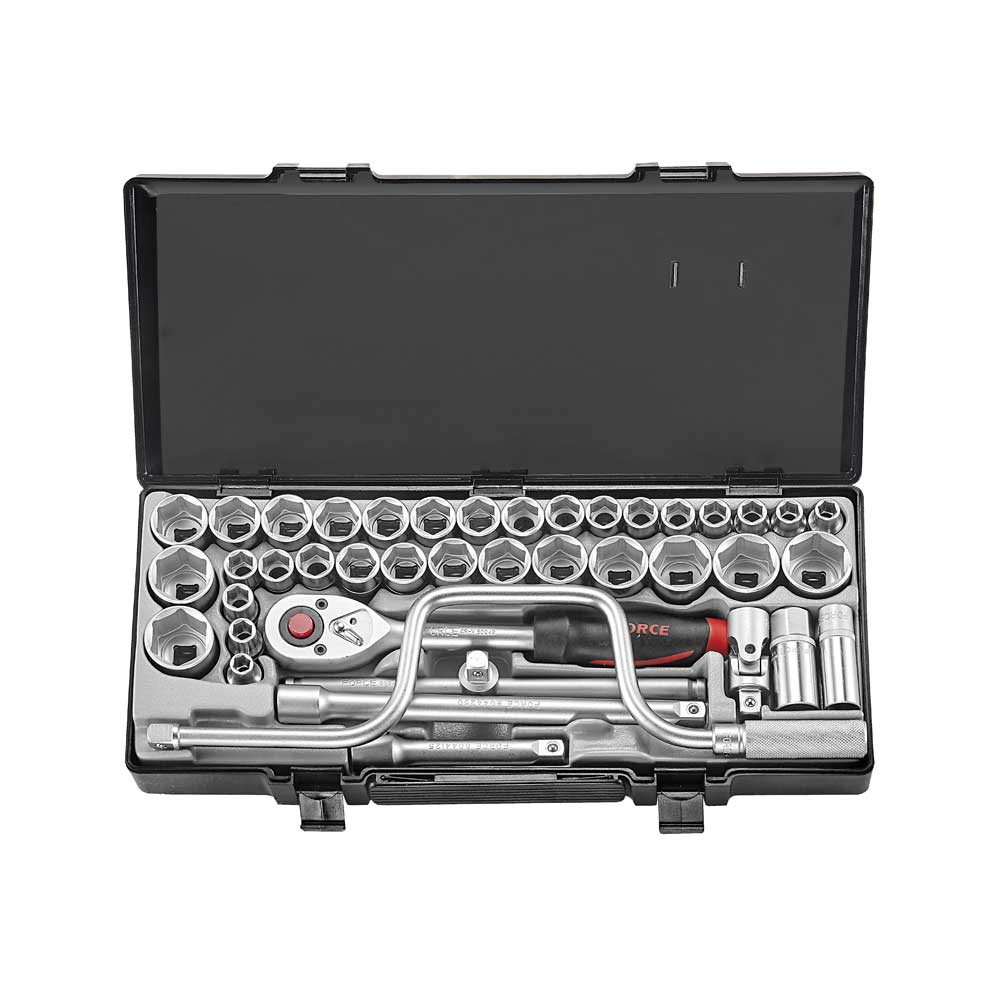 41pc 1/2" 6pt. Flank socket set (S&M)