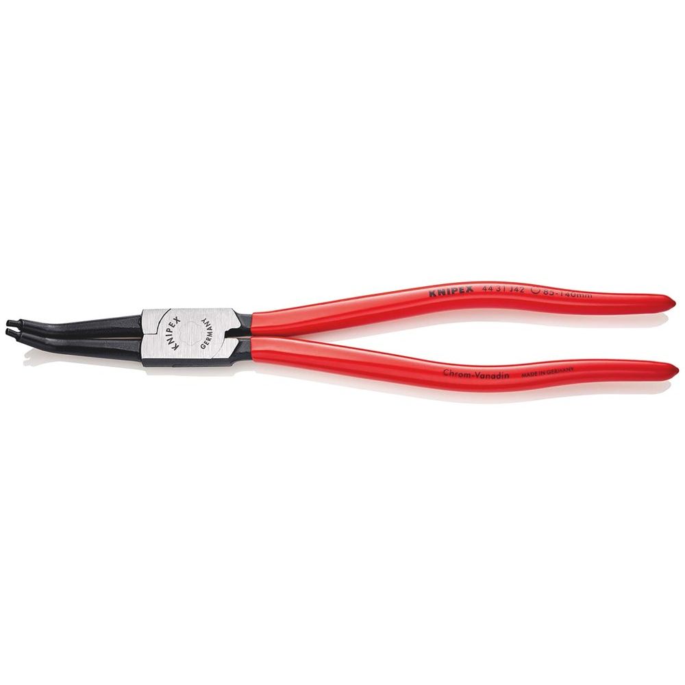 KNIPEX 44 31 J42 Borgveertang voor binnenringen in boringen 45° gebogen met kunststof bekleed zwart-0