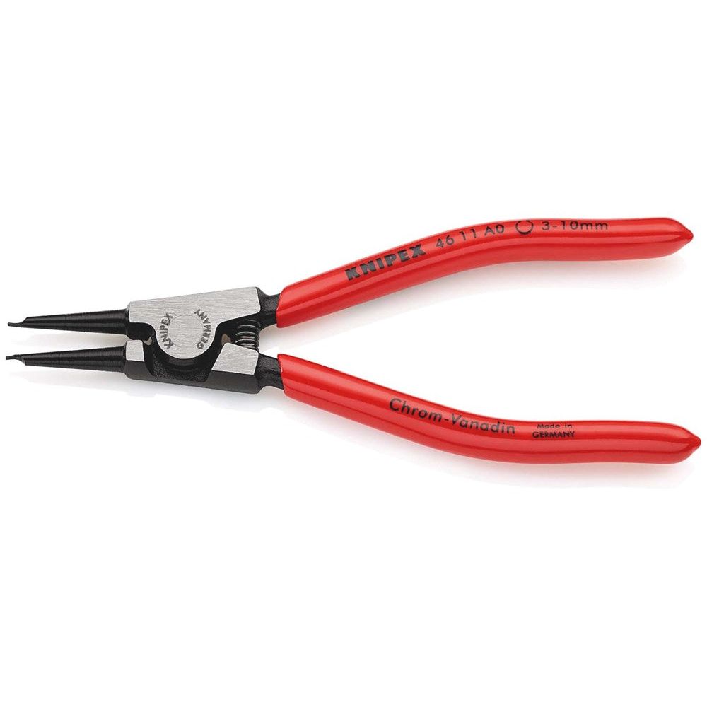 KNIPEX 46 11 A0 Borgveertang voor buitenringen op assen met kunststof bekleed zwart geatramenteerd 1-2