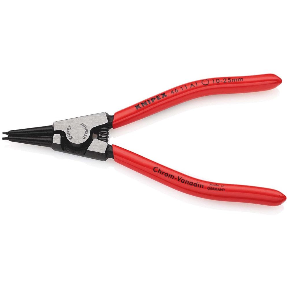 KNIPEX 46 11 A1 Borgveertang voor buitenringen op assen met kunststof bekleed zwart geatramenteerd 1-0
