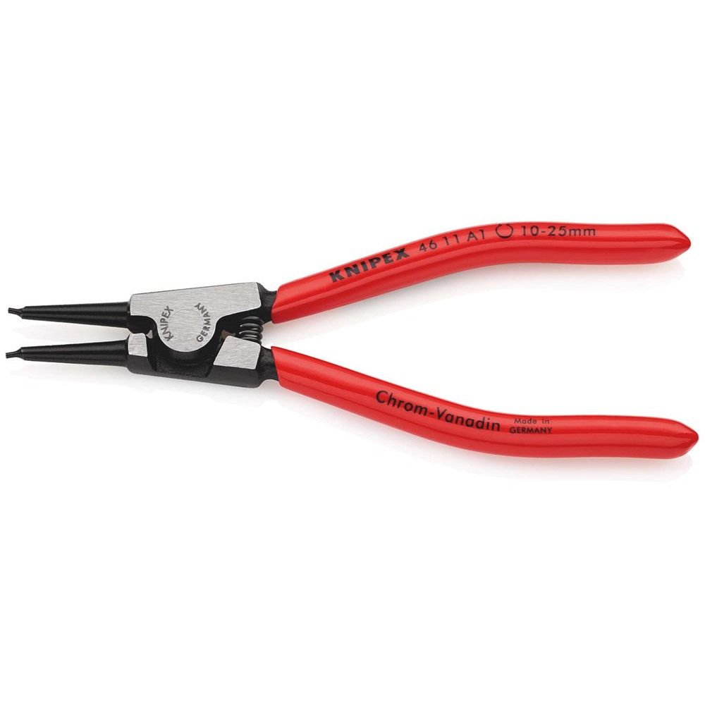 KNIPEX 46 11 A1 Borgveertang voor buitenringen op assen met kunststof bekleed zwart geatramenteerd 1-2