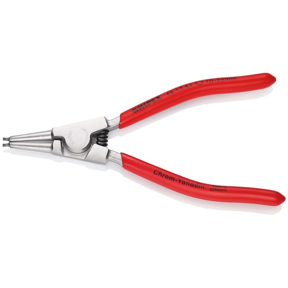 KNIPEX 46 13 A1 Borgveertang voor buitenringen op assen met kunststof bekleed verchroomd 140 mm-0