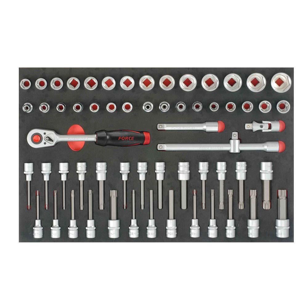 61-delige 1/2" Dopsleutel combinatieset
