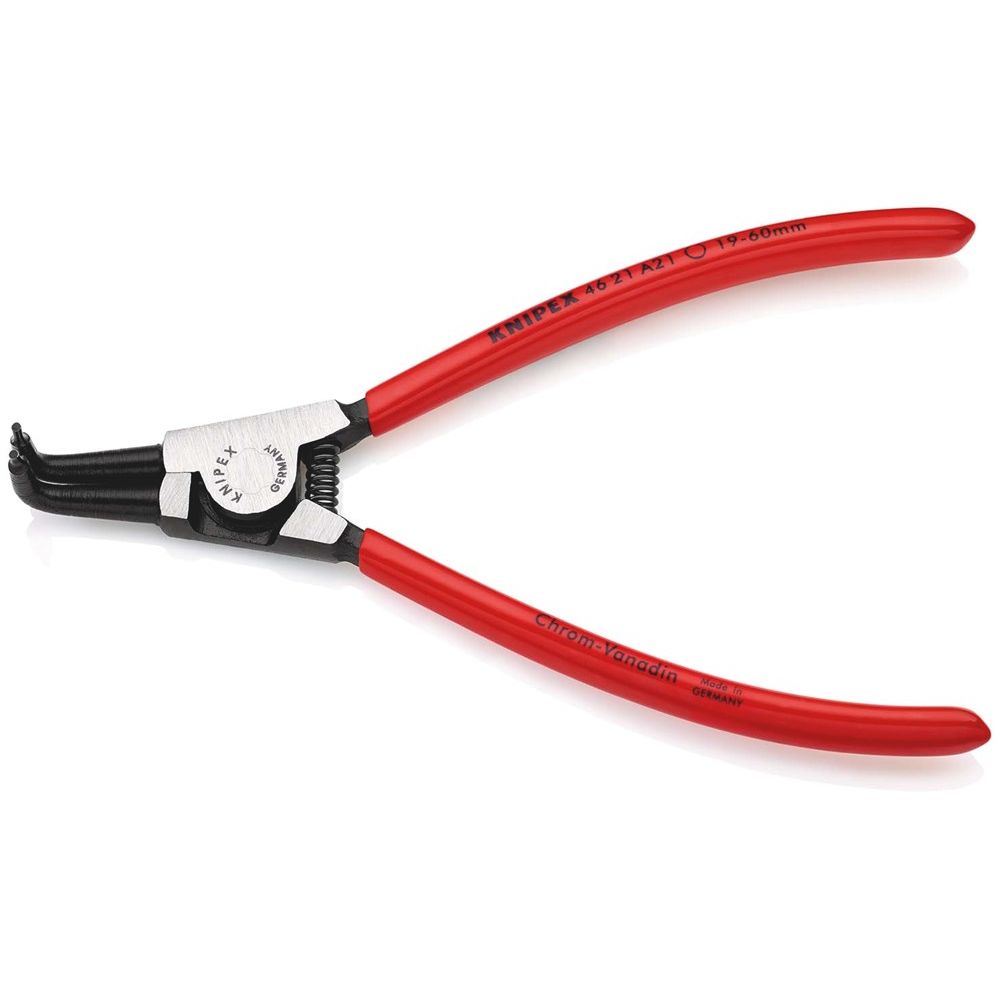 KNIPEX 46 21 A21 Borgveertang voor buitenringen op assen met kunststof bekleed zwart geatramenteerd-0