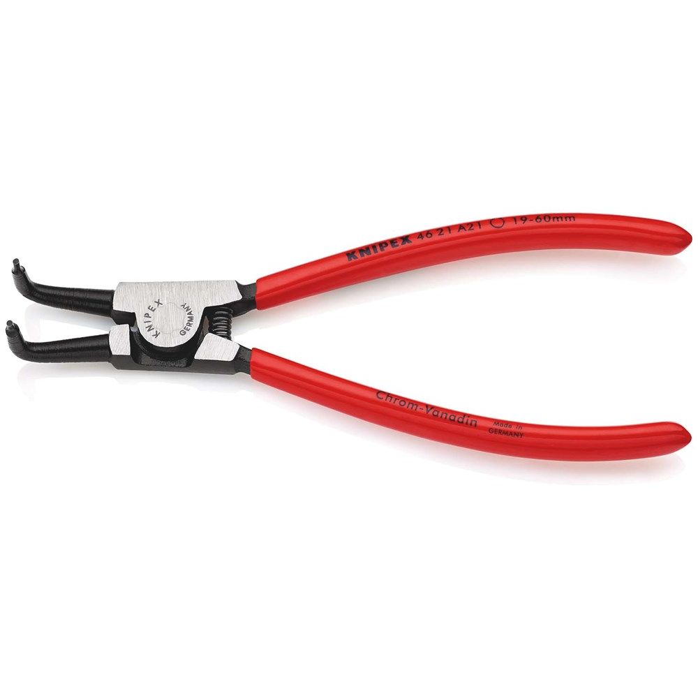 KNIPEX 46 21 A21 Borgveertang voor buitenringen op assen met kunststof bekleed zwart geatramenteerd-2