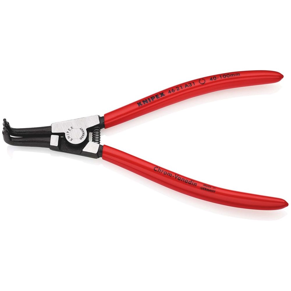 KNIPEX 46 21 A31 Borgveertang voor buitenringen op assen met kunststof bekleed zwart geatramenteerd-0