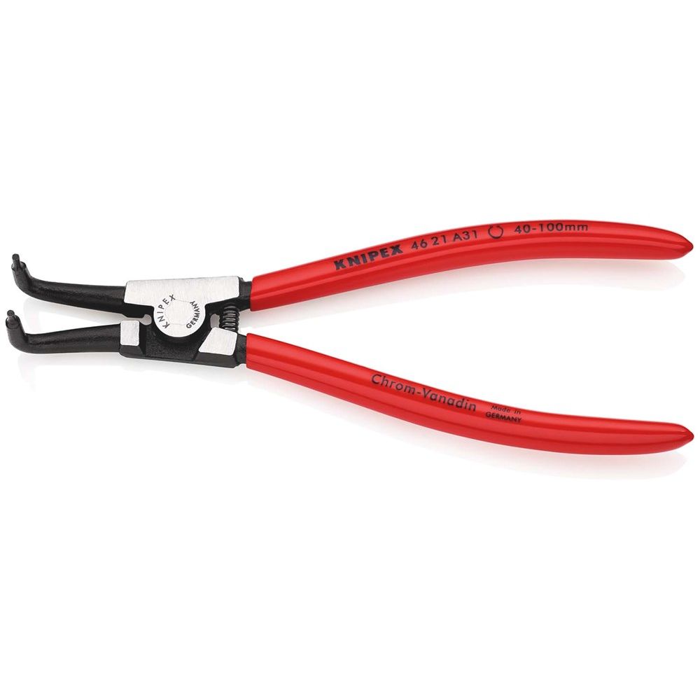 KNIPEX 46 21 A31 Borgveertang voor buitenringen op assen met kunststof bekleed zwart geatramenteerd-2