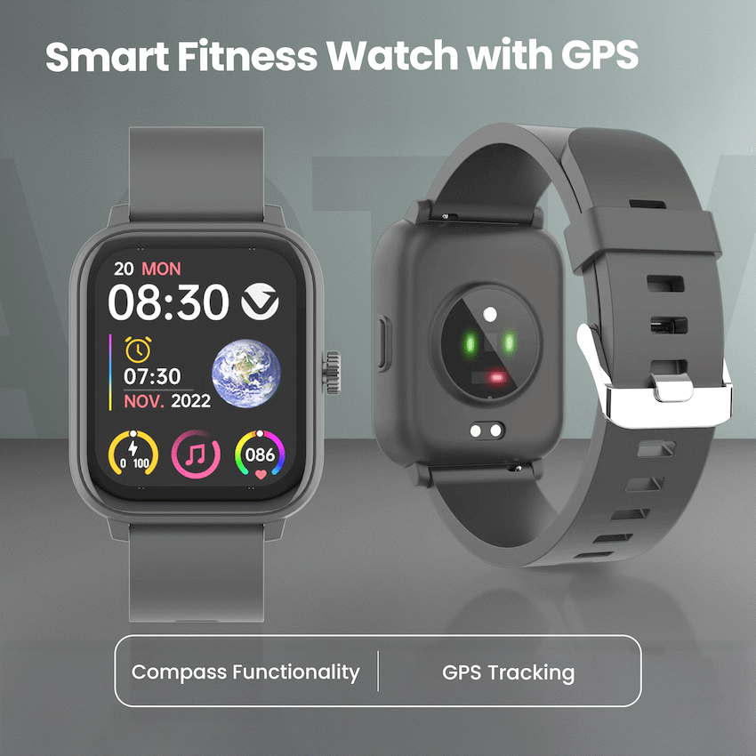 Volkano Stamina Smartwatch – Zwart