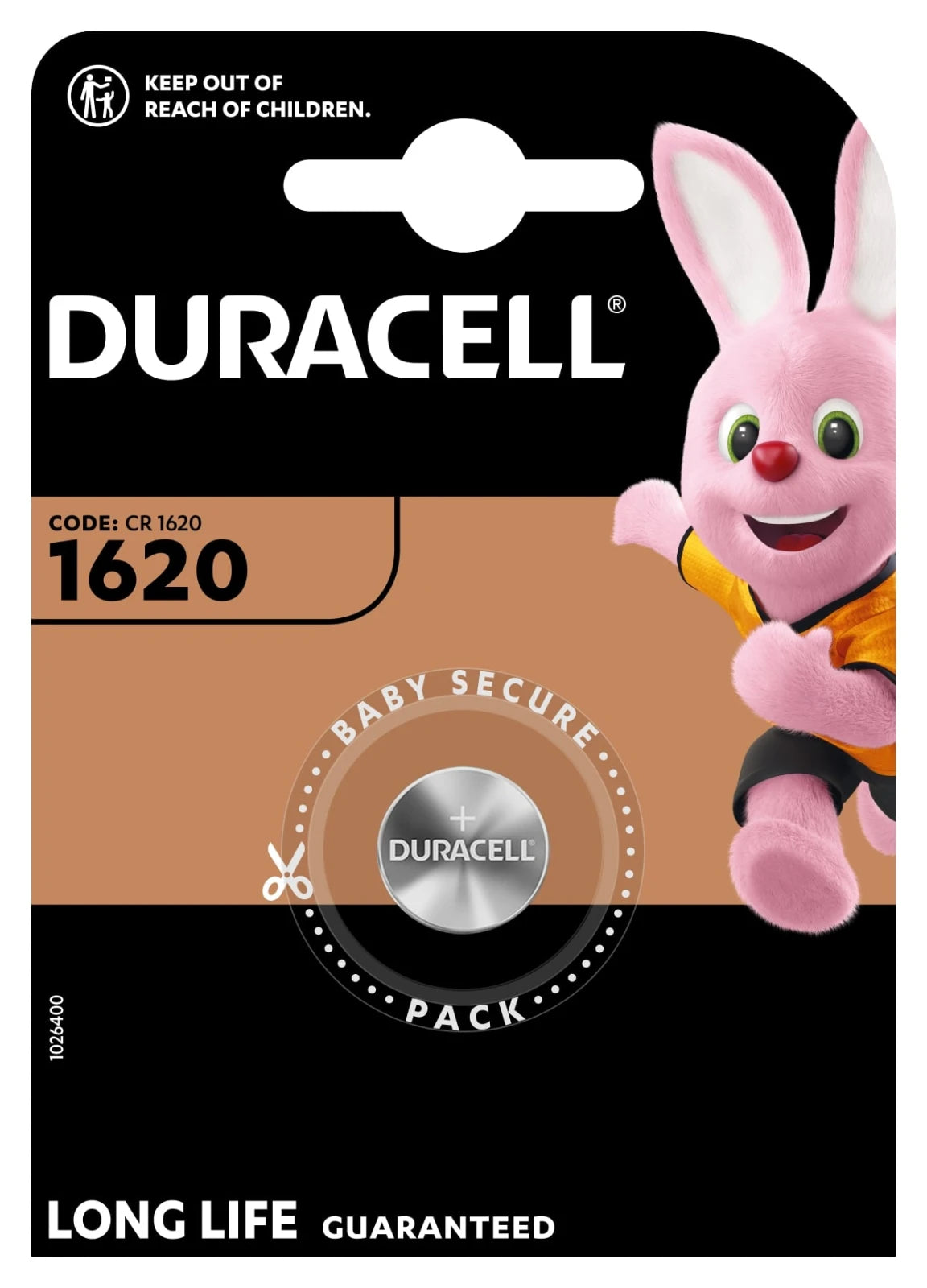 Duracell Knoopcelbatterij 1620 1st.