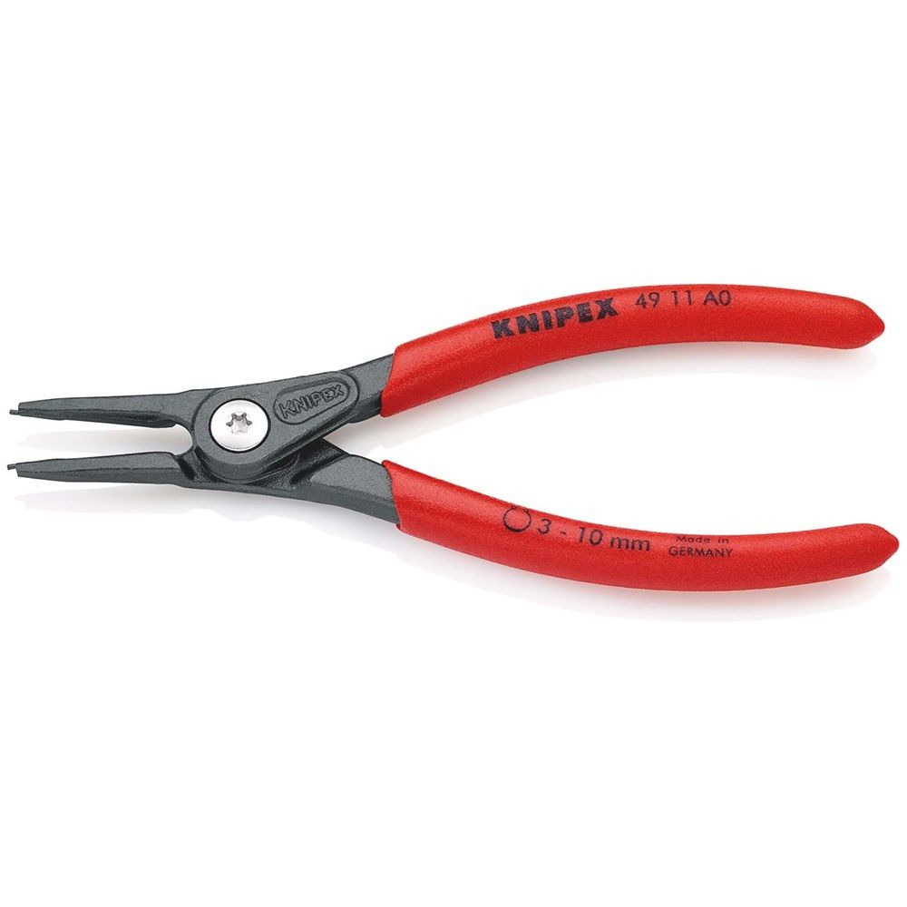 KNIPEX 49 11 A0 Precisie-borgveertang voor buitenringen op assen met anti-slip kunststof bekleed gri-0